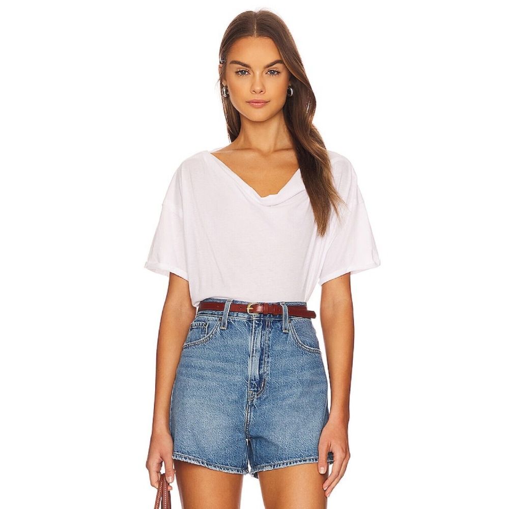 Free People Just Chill Tee In Painted White We The Free Women's Size XL